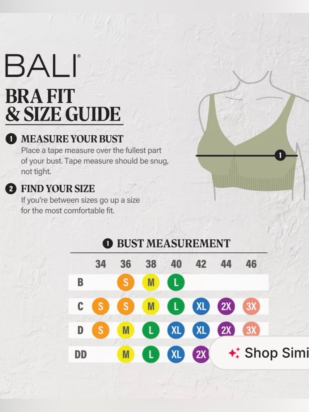 Bali padded wireless bra nude color - Picture 4 of 4
